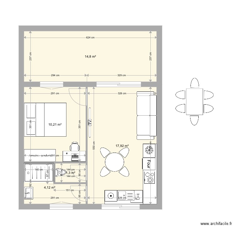 Appart garage 3. Plan de 0 pièce et 0 m2