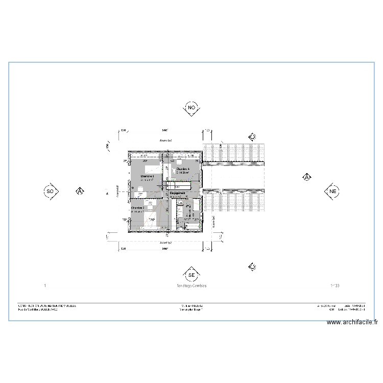 Plan etage electrique. Plan de 0 pièce et 0 m2