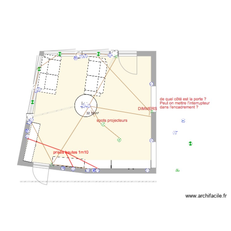 family room. Plan de 0 pièce et 0 m2