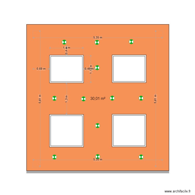 Toit. Plan de 0 pièce et 0 m2
