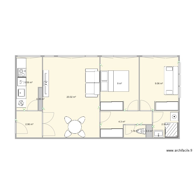 B55. Plan de 0 pièce et 0 m2