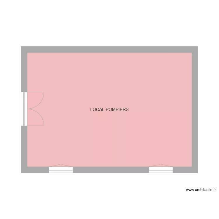 MAIRIE ARNAC LA POSTE LOCAL POMPIER. Plan de 