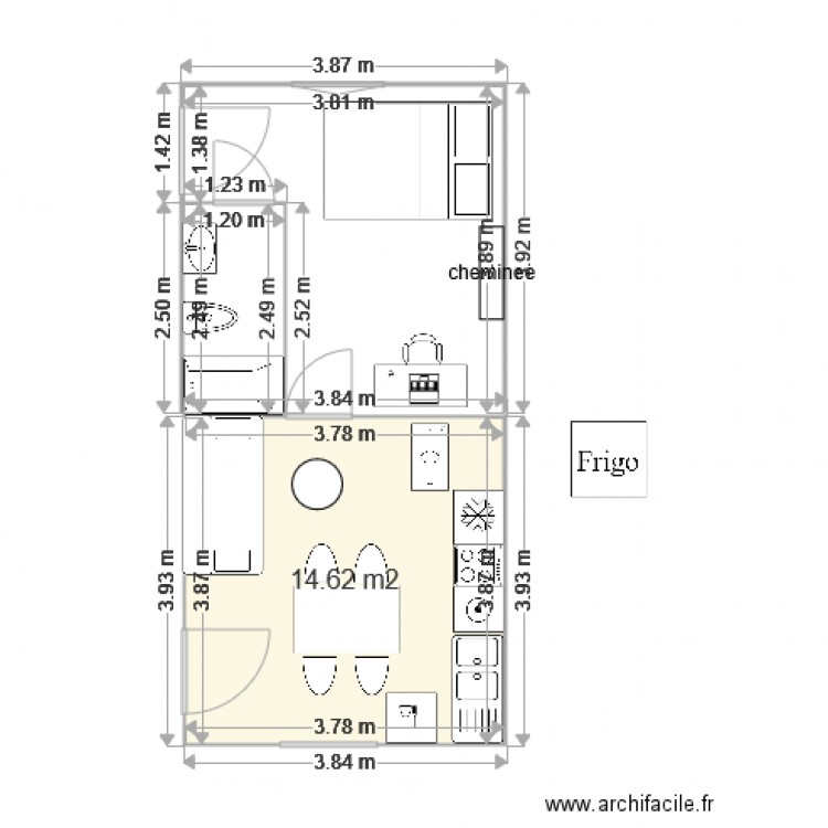 p curie cuisine sdb chbre 14 juillet 2015. Plan de 0 pièce et 0 m2