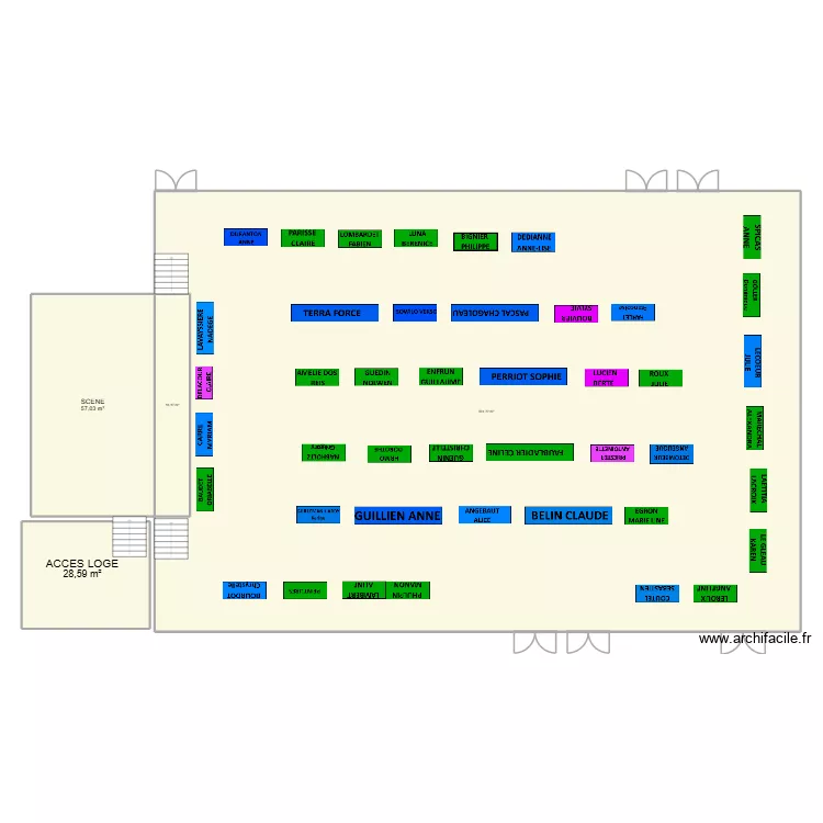 SAULIEU. Plan de 4  et 677 m²