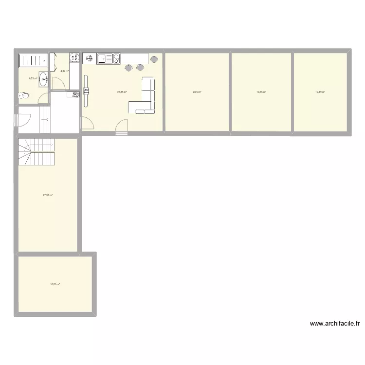 Downstairs Issirac. Plan de Downstairs Issirac. Plan de