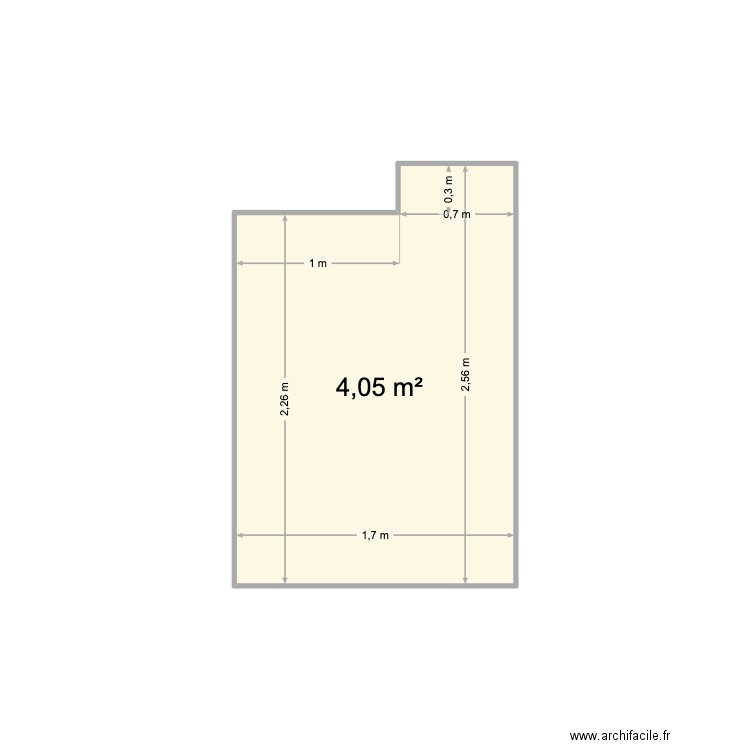 salle de bains. Plan de 1 pièce et 4 m2