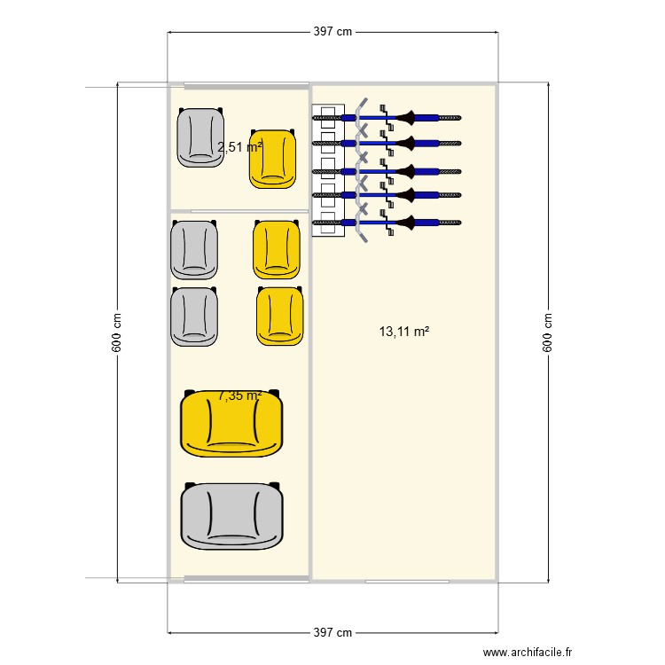 LOCAL POUBELLE LA VRIGNAIE. Plan de 0 pièce et 0 m2