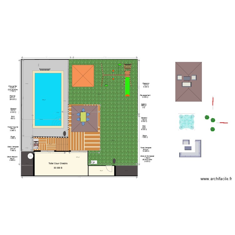 la cour 24. Plan de 0 pièce et 0 m2