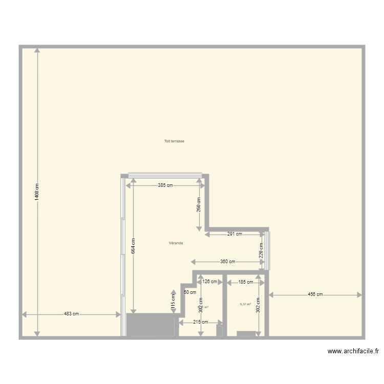 MASSIER TOIT TERRASSE. Plan de 7 pièces et 226 m2