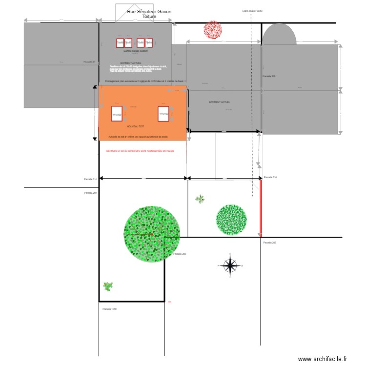 Vichy plan pour consultation structure bois  Plan toiture. Plan de 0 pièce et 0 m2