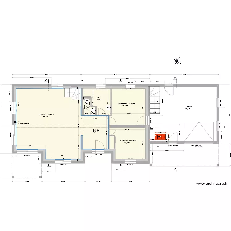 Rez de Chauss&eacute;e - 25/02/2022. Plan de 