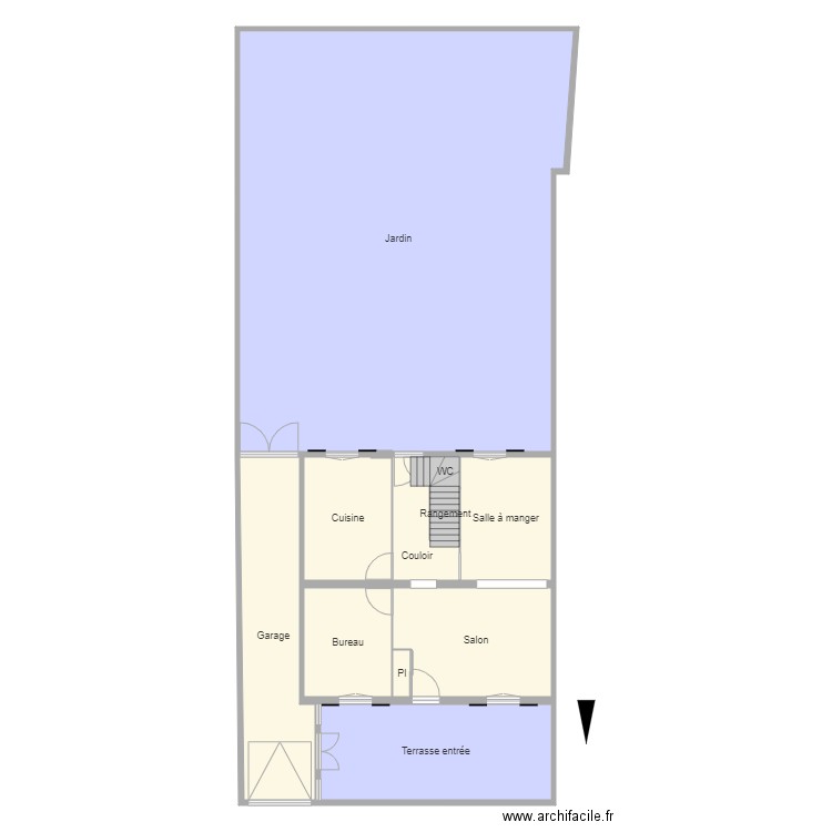 Cifai RDC AVEC JARDIN. Plan de 0 pièce et 0 m2