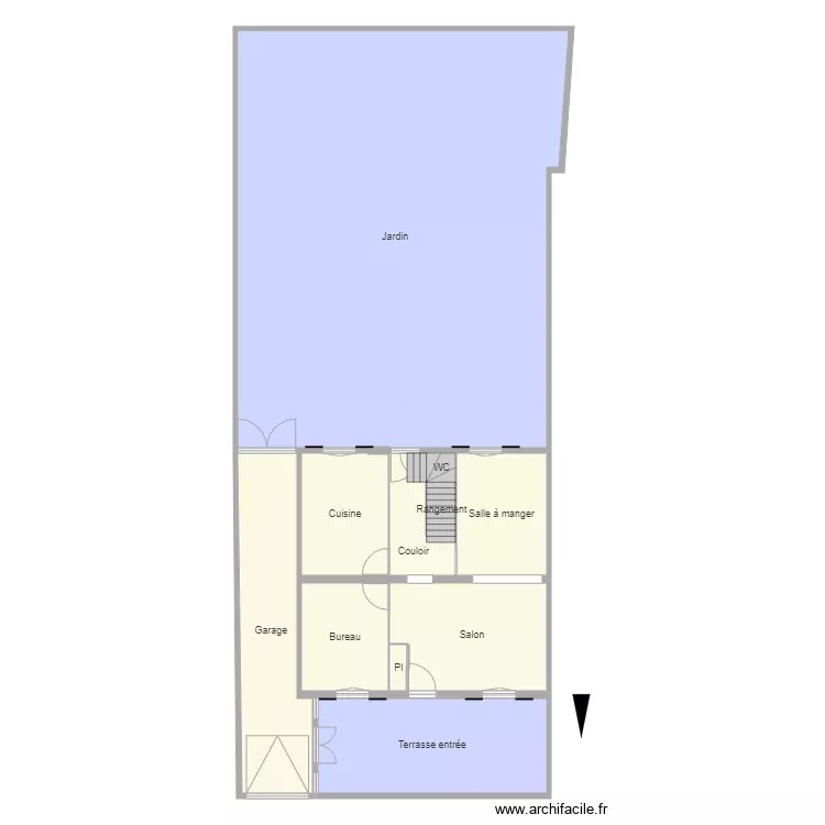 Cifai RDC AVEC JARDIN. Plan de 