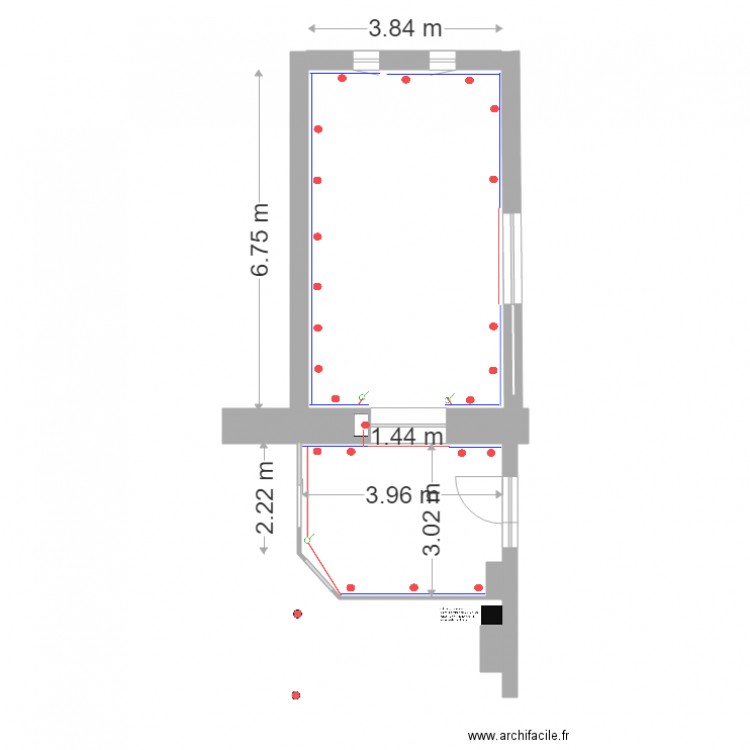  PLAN   cimaises galerie. Plan de 0 pièce et 0 m2