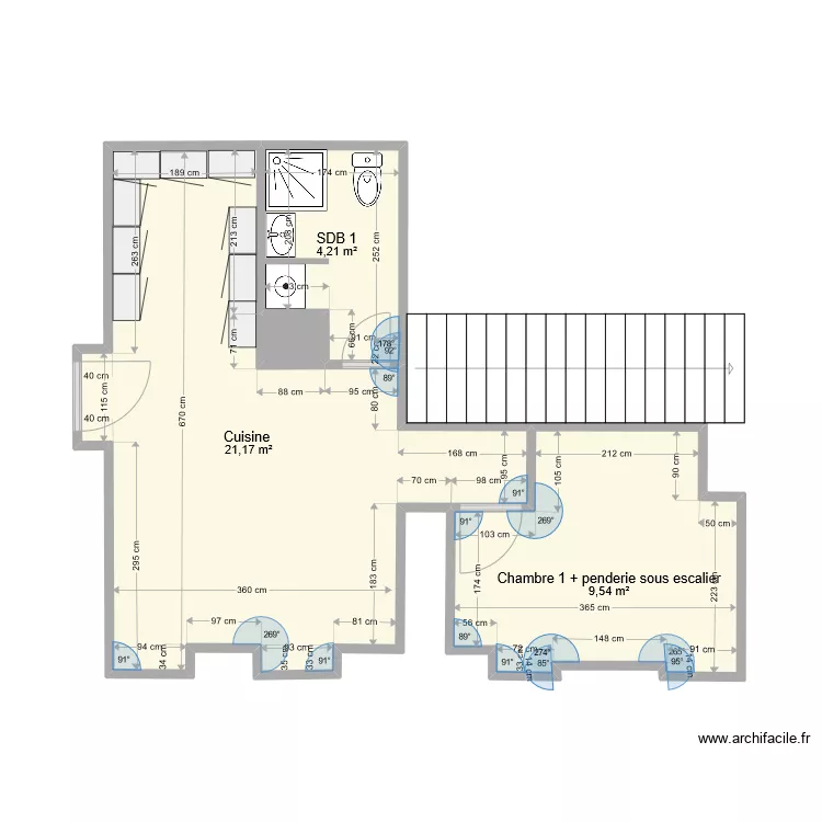Diag 1 Plan Bonneville Thuet 1er niveau . Plan de 
