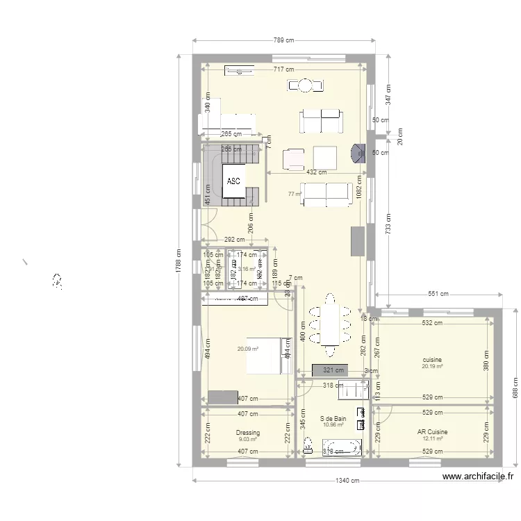 crespieres 200 m2 17 01 cote. Plan de 