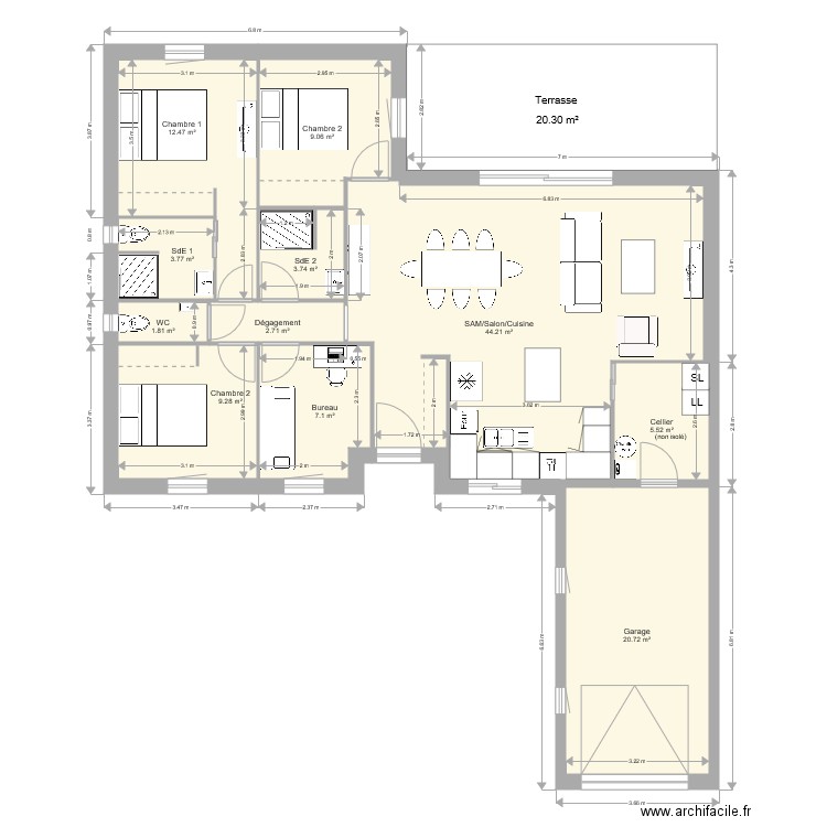 Plan saujon V2. Plan de 0 pièce et 0 m2