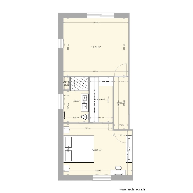 SUITE PARENTALE VER LES CHARTRES. Plan de 0 pièce et 0 m2