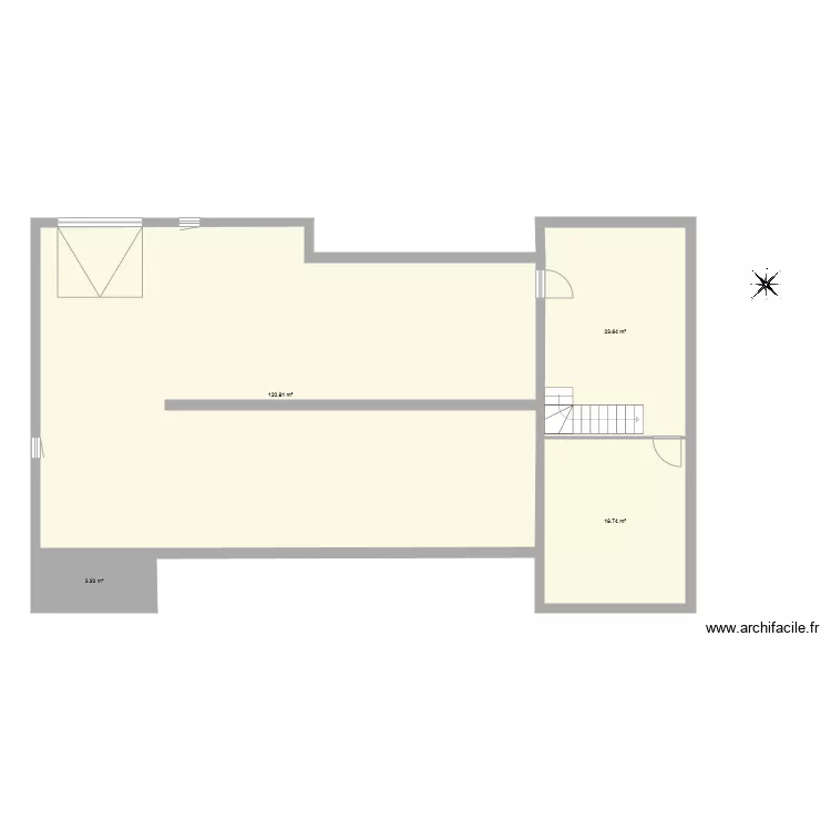 maison sous sol. Plan de 