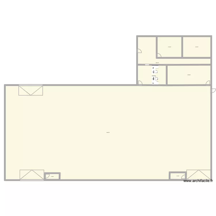 mgl. Plan de 7  et 981 m²