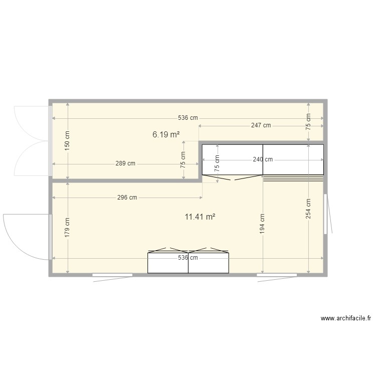 Abri jardin atelier. Plan de 0 pièce et 0 m2