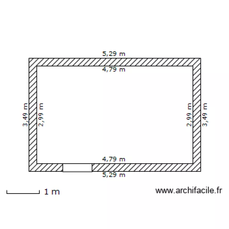cabanon. Plan de cabanon. Plan de