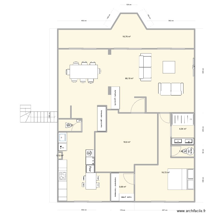 Pornichet De Gaulle RDC Base V2. Plan de 0 pièce et 0 m2
