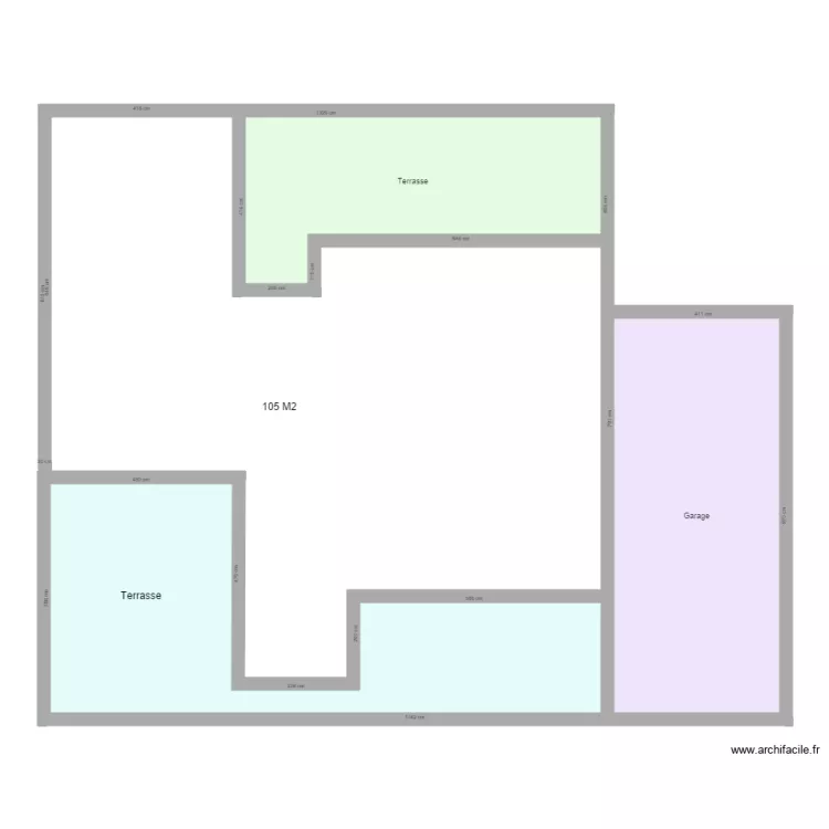 CONTOUR MAISON CORSE. Plan de 