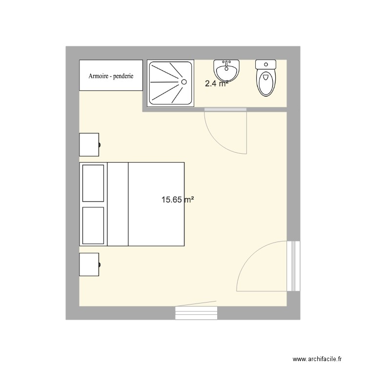 Chambre Garage 2. Plan de 0 pièce et 0 m2