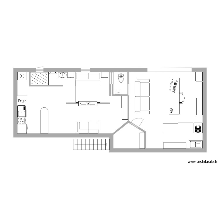 Bureau Studio Caulins 3 25 fev 2020. Plan de 0 pièce et 0 m2