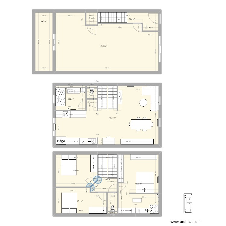 LIBERTE AVEC MODIF. Plan de 12 pièces et 153 m2