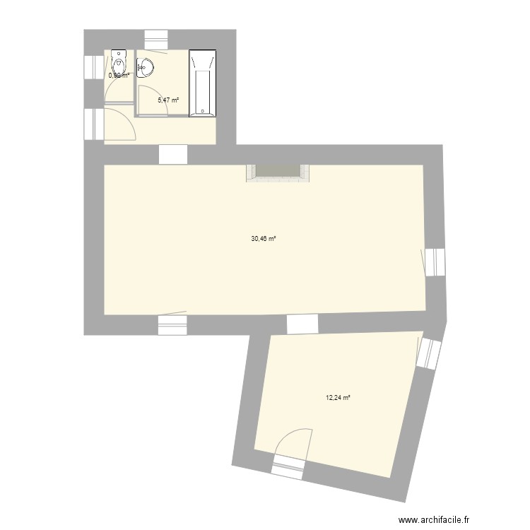 étage Dantras. Plan de 0 pièce et 0 m2