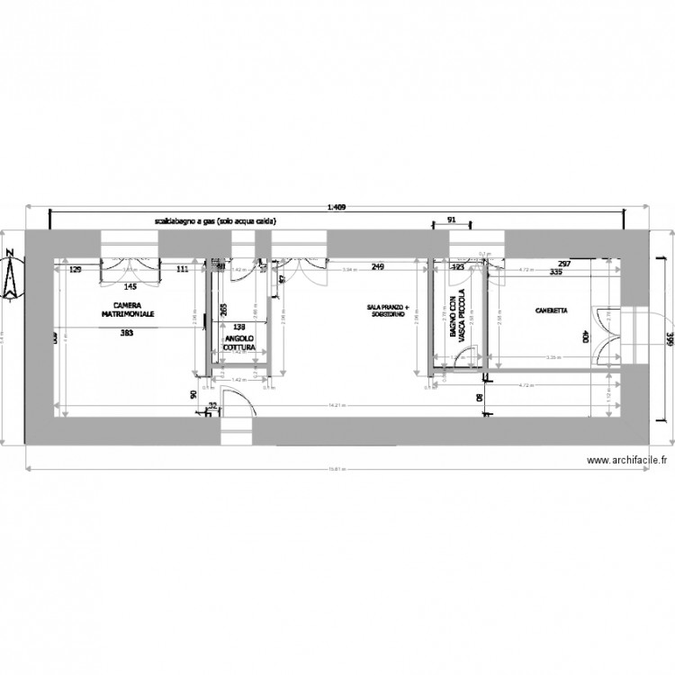 CRISTINA IB stato di fato. Plan de 0 pièce et 0 m2