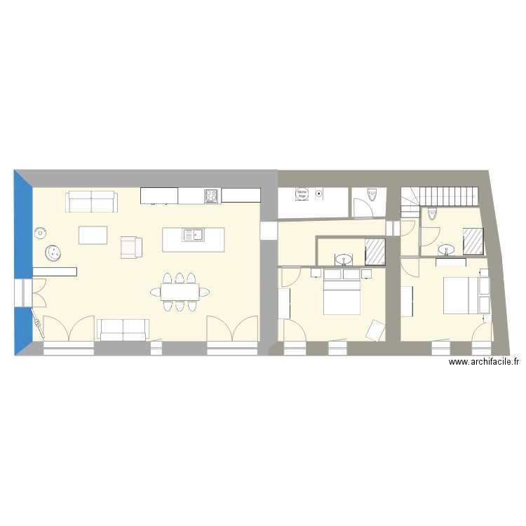 Gîte Isnard 5682. Plan de 5 pièces et 110 m2