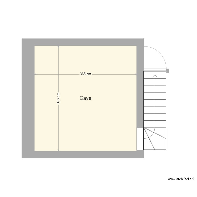 Cave. Plan de 0 pièce et 0 m2