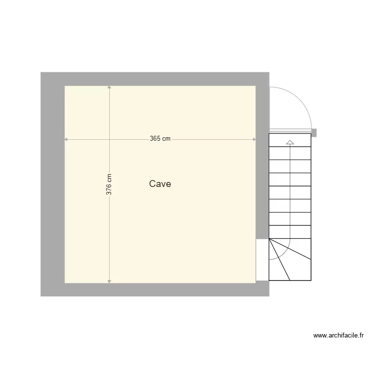 Cave. Plan de 