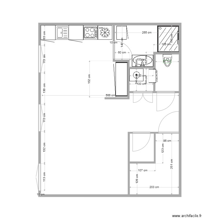 michel 1a. Plan de 6 pièces et 39 m2