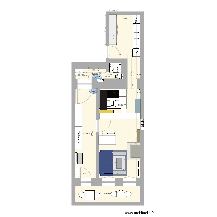 Appartement Fribourg. Plan de 0 pièce et 0 m2