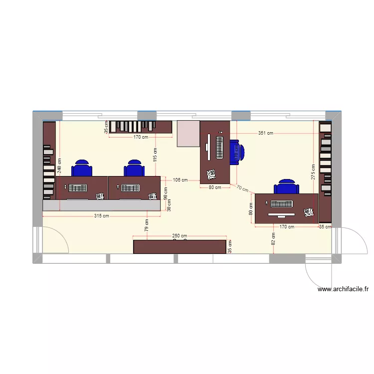 BUREAU DEPOT . Plan de 