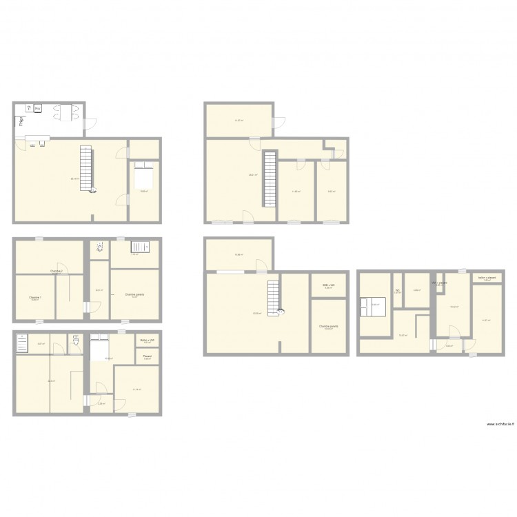 Maison. Plan de 0 pièce et 0 m2