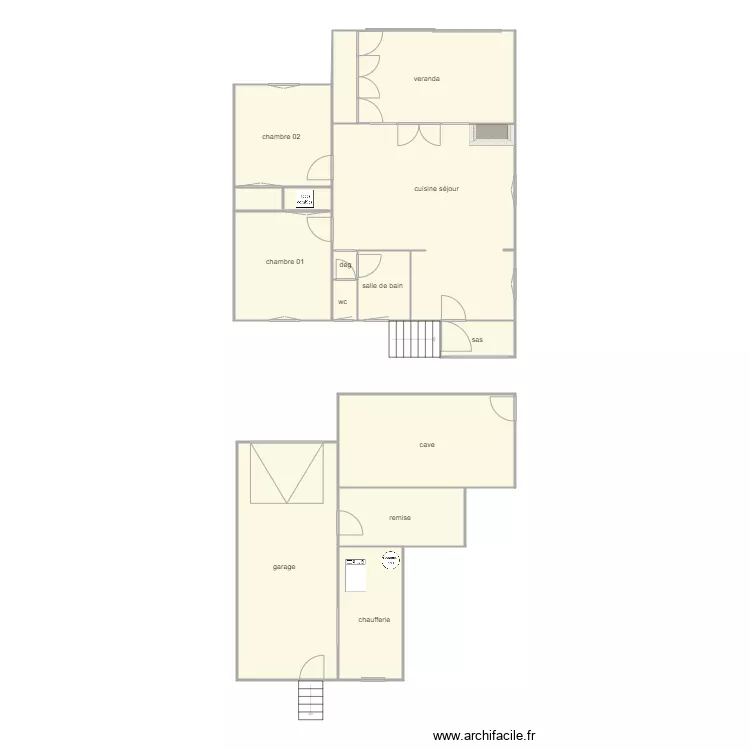 le gallou am 1155. Plan de 