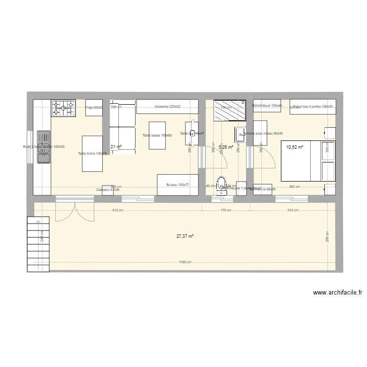 Maison provisoire Mangily 21 mai 2023. Plan de 0 pièce et 0 m2