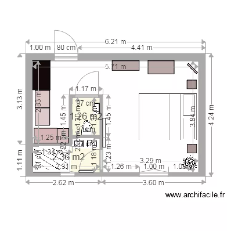vergeroux extention. Plan de 