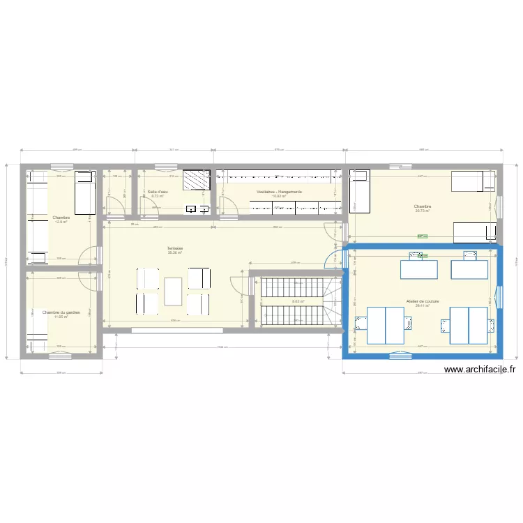 Centre de formation 8bis. Plan de 