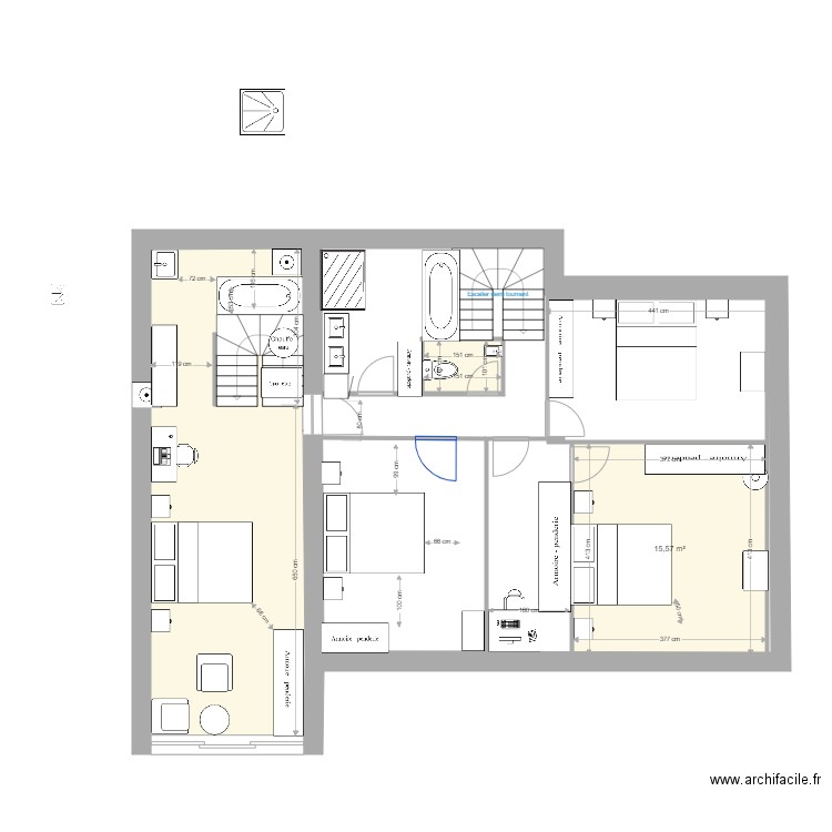 copie Avel 2307 1er etage C . Plan de 0 pièce et 0 m2