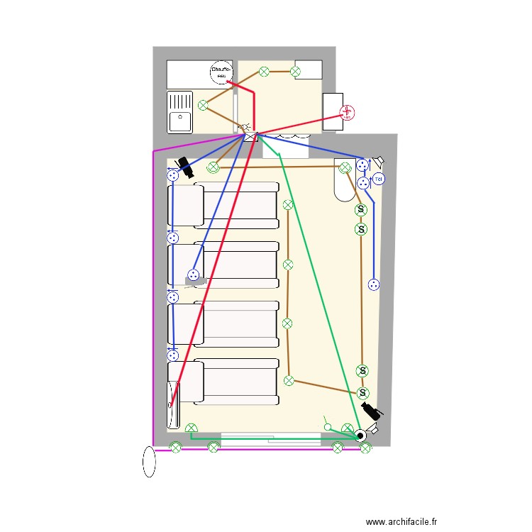 Salon foot massage élec. Plan de 0 pièce et 0 m2