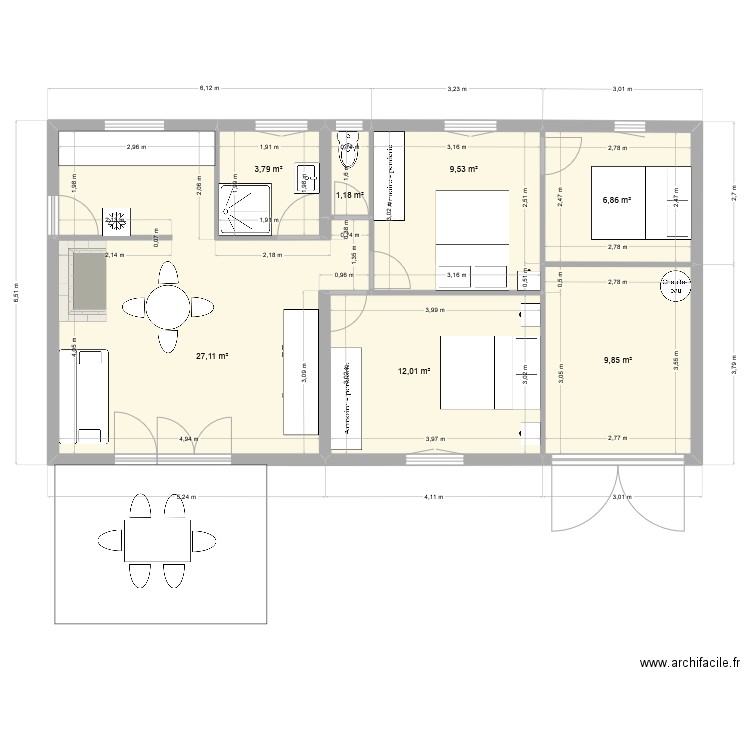 maison. Plan de 0 pièce et 0 m2