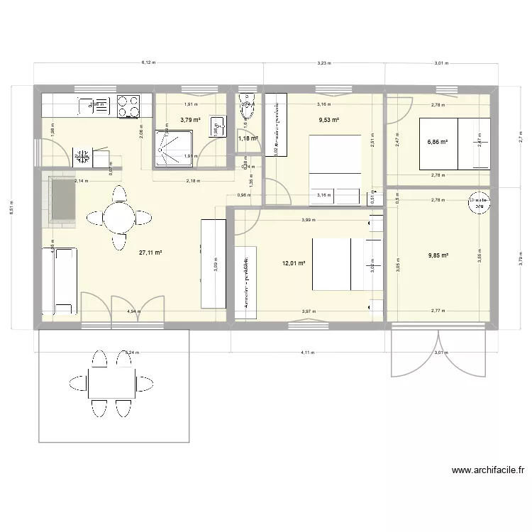 maison. Plan de 7 et 70 m² maison. Plan de 7 et 70 m²