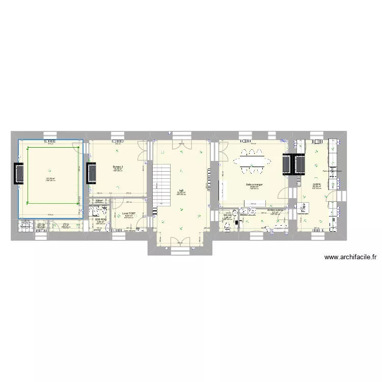Salle de bain rdc . Plan de Salle de bain rdc . Plan de