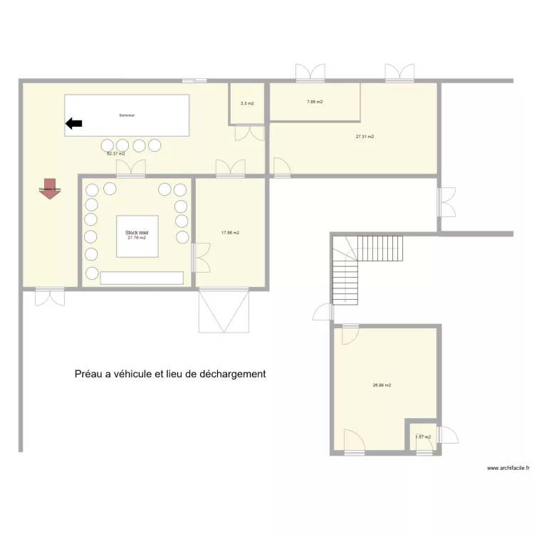miellerie1. Plan de 